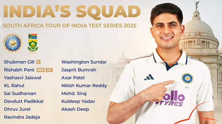 India’s squad for Test series against South Africa announced