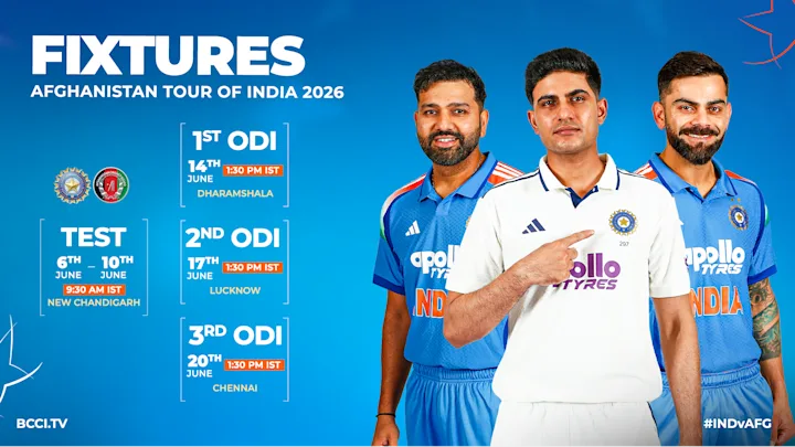 Schedule for Afghanistan's Tour of India announced