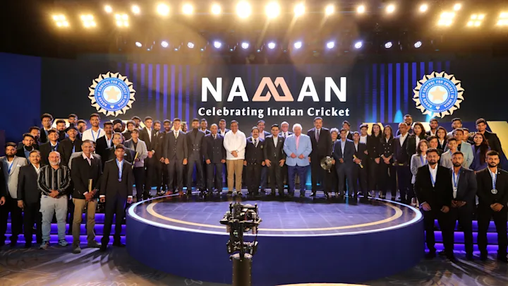 Farokh Engineer and Ravi Shastri bestowed with Col. C.K. Nayudu Lifetime Achievement Awards at Naman Awards
