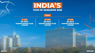 Schedule for India’s (Senior Men) Tour of Zimbabwe announced